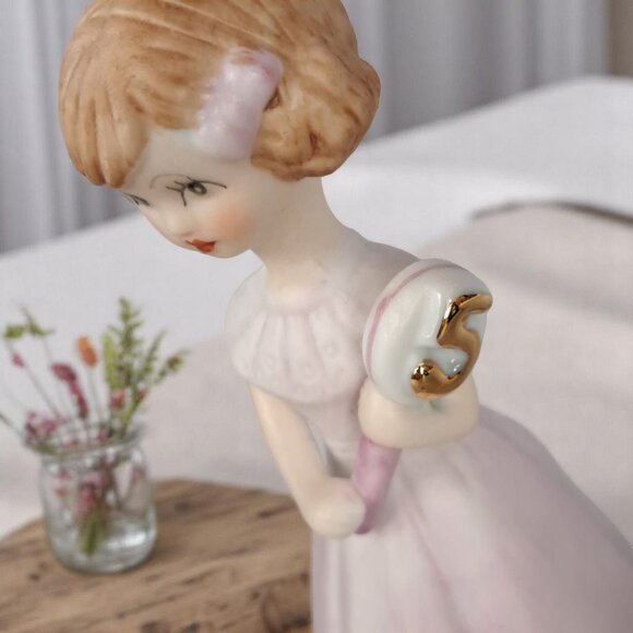 Growing Up Girl FigurineEnesco Growing Up Birthday Girl - Age 5 - Brunette - Picture 5 of 10